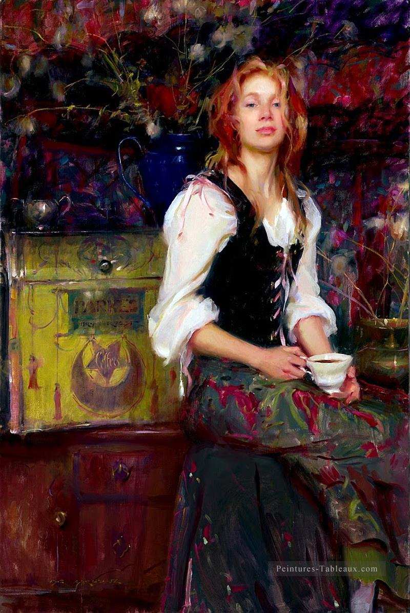 Belle femme DFG 47 Impressionist Peintures à l'huile